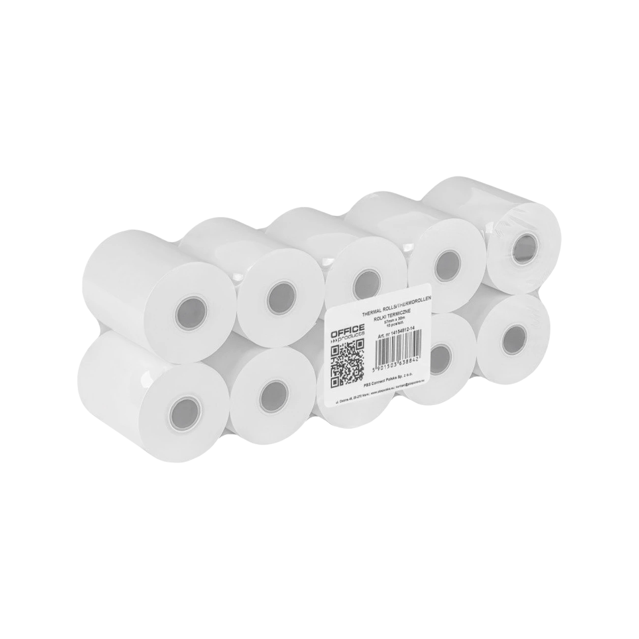 Rolki papieru termicznego OFFICE PRODUCTS, 57 mm x 30 m