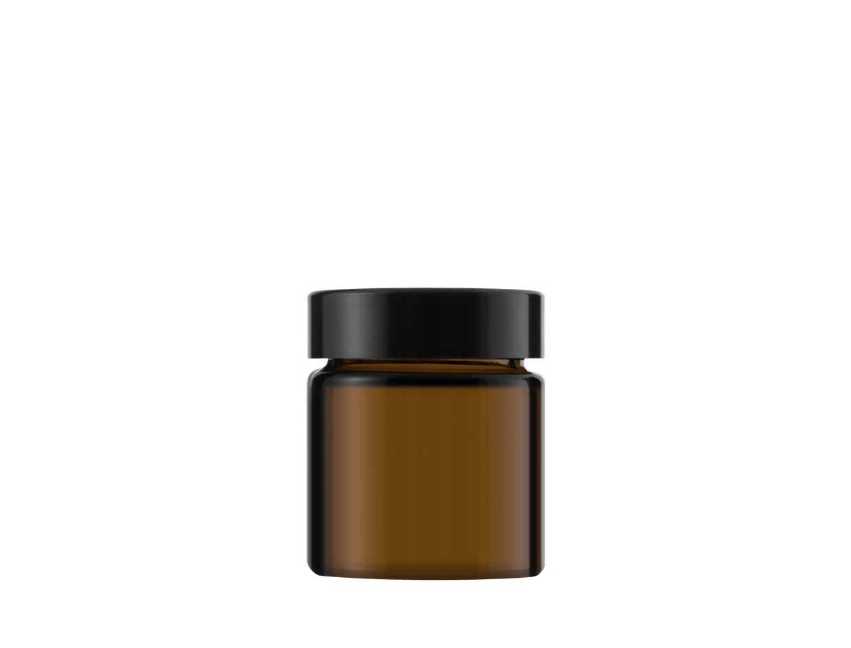 30ml Glasdose mit Deckel 1