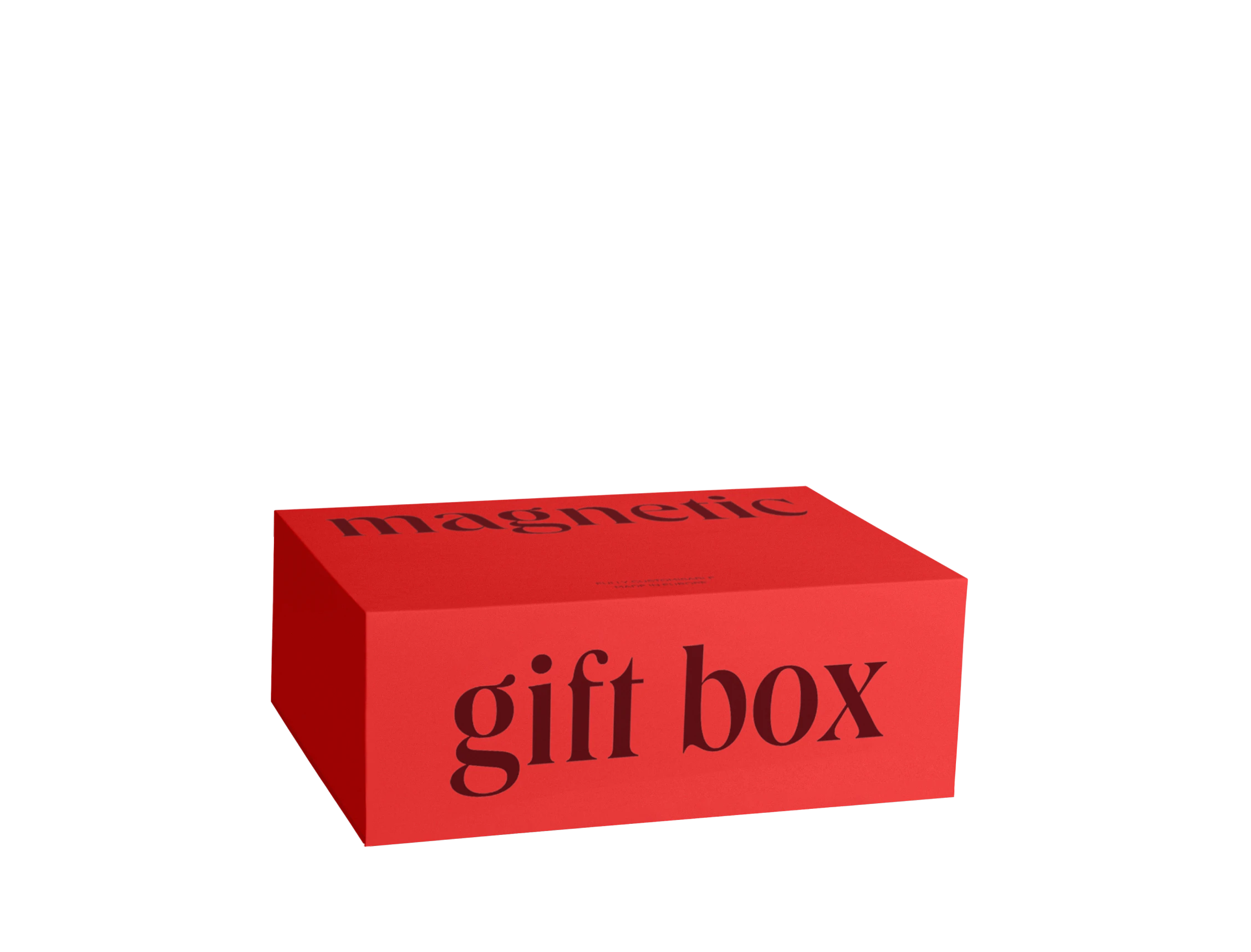 Scatola regalo magnetica personalizzabile con carta velina ed etichetta personalizzati