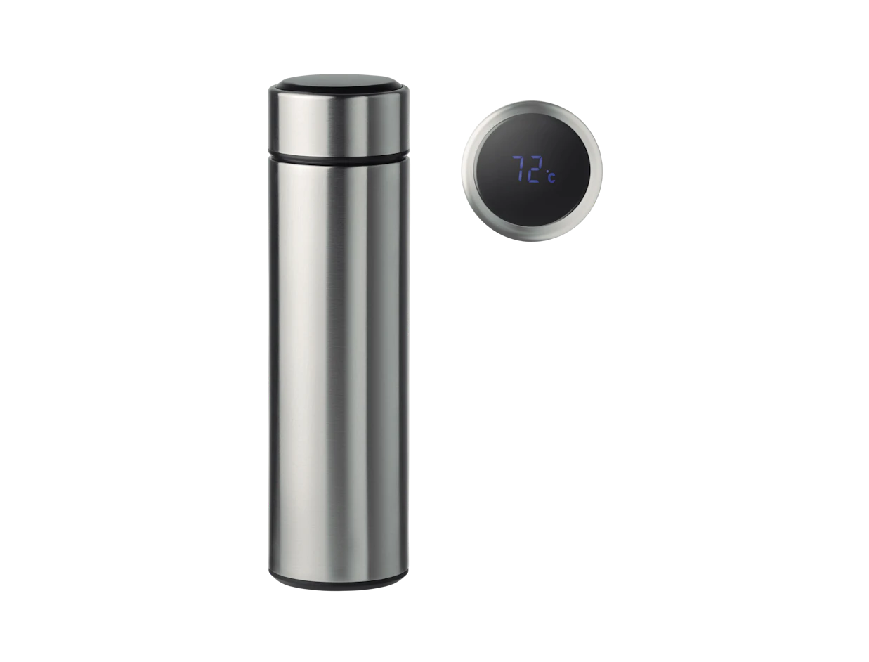 Custom Stainless Steel Bottle 450ml With Touch Thermometer 2
