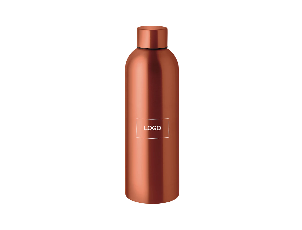 Bottiglia acciaio inox riciclato parete singola 750ml personalizzata