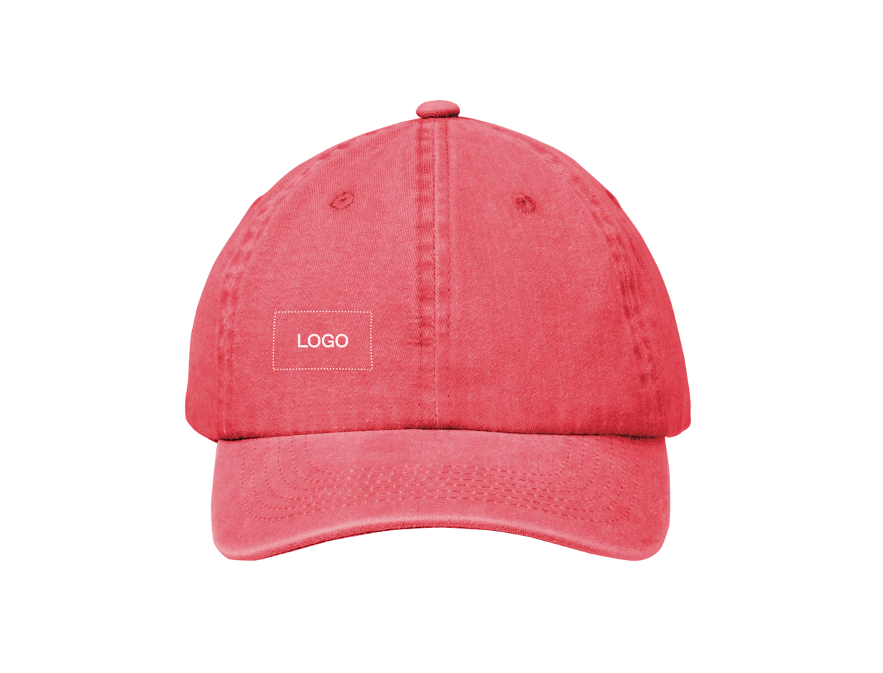 Cappellino baseball 6 pannelli cotone lavato personalizzato 1