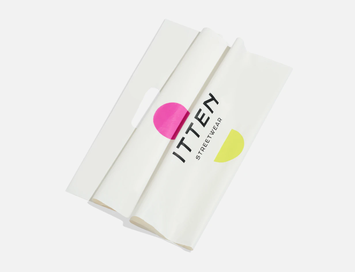 Individueller Biologisch abbaubarer Plastik-Versandbeutel zum Verpacken von Werbeartikeln 4