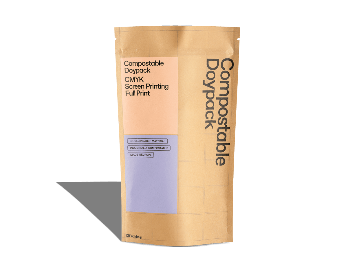 compostable doypack with print