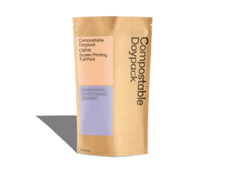 compostable doypack with print