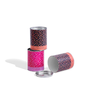 Custom Cardboard Tube Box with Metal Lid