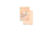 Carte préimprimée en couleur "Thank You"