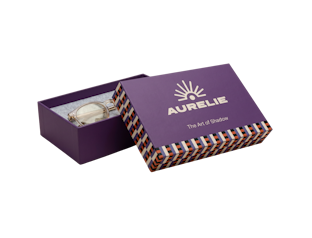 Caja rígida con tapa personalizable para gafas