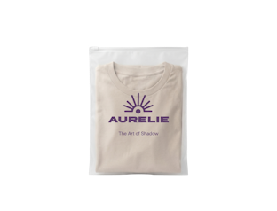 Bolsa zip con acabado traslúcido personalizable para camiseta