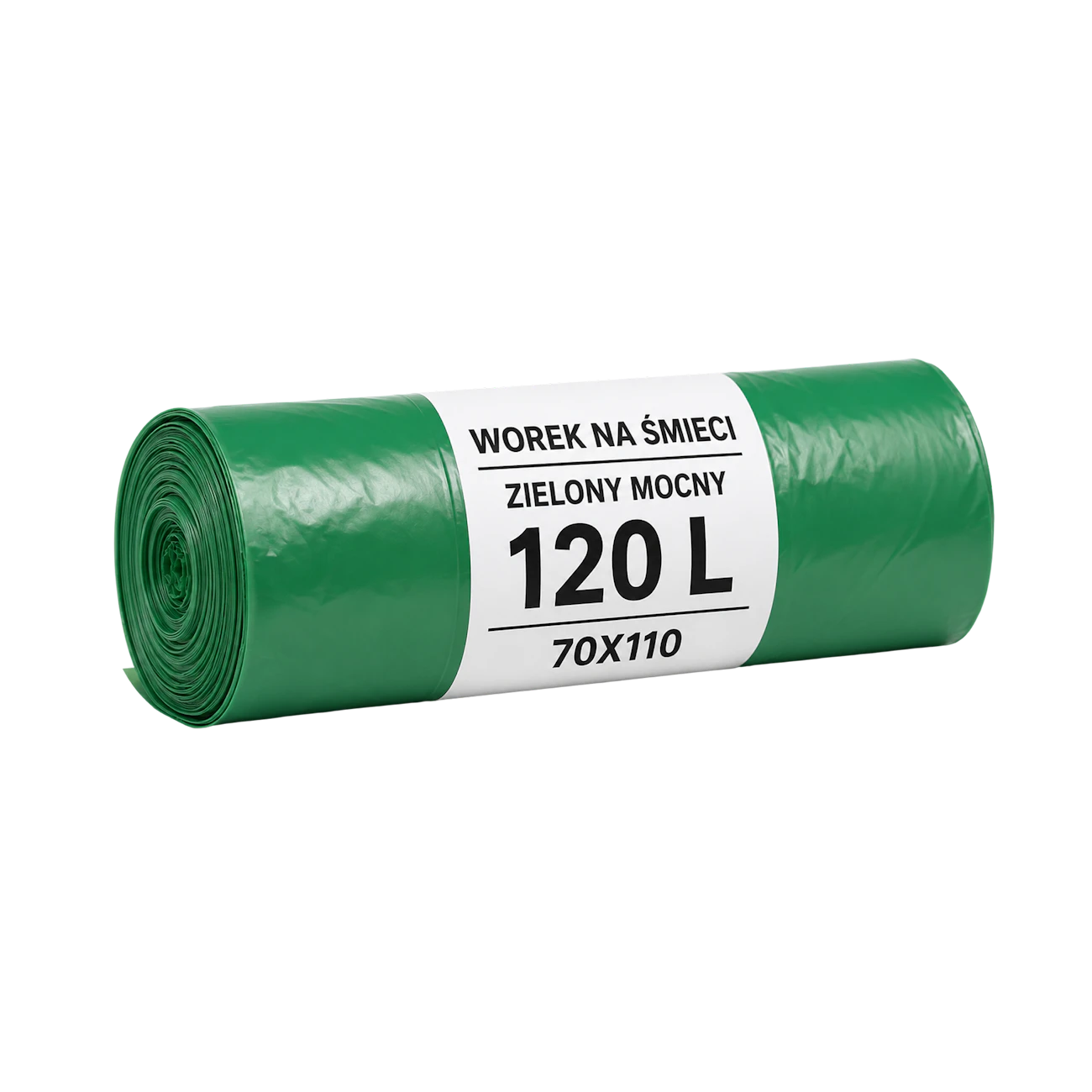 Bin Bags 120 L 70 x 110 cm green heavy-duty (25 pcs)