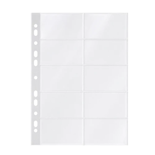 Pochettes porte-cartes de visite Esselte A4 transparentes (10 pcs)
