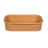 Paper salad container, rectangular,brown 500 ml 1