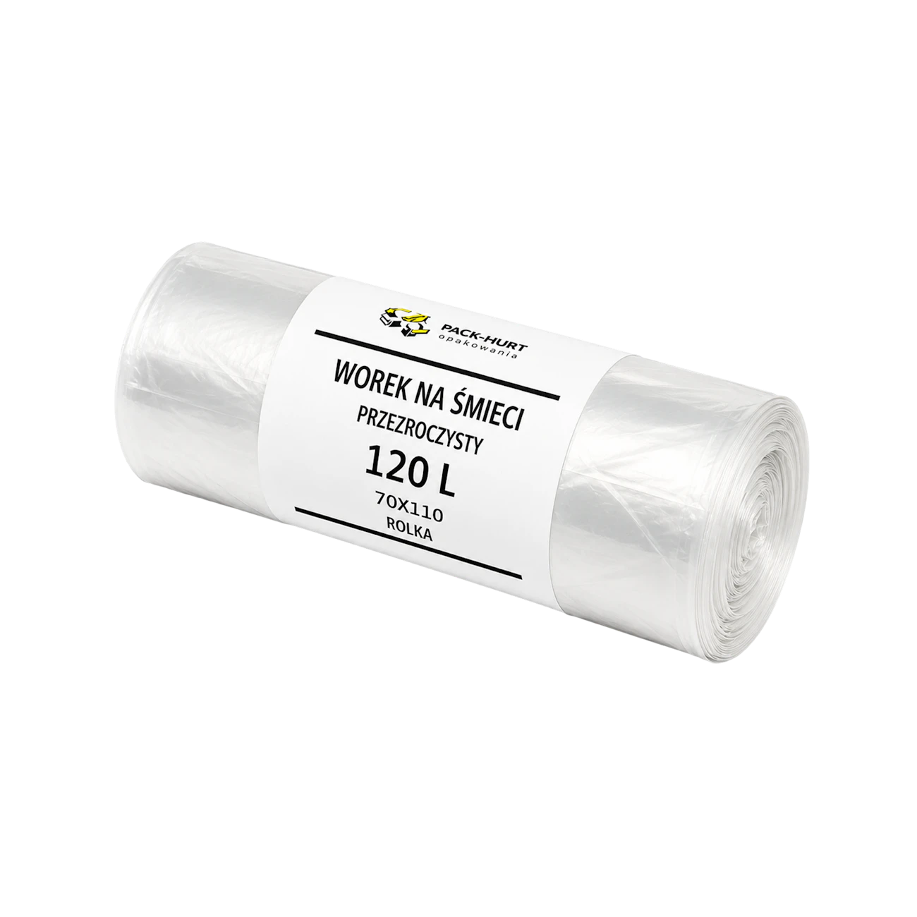 Bin Bags 120 L 70 x 110 cm transparent on a roll (25 pcs)