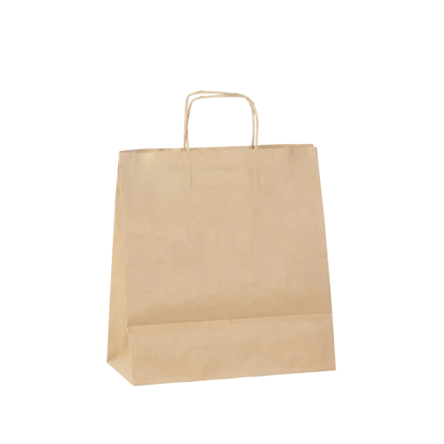 B82 Torba papierowa z uchwytem - brązowa