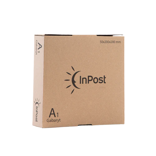 A1 Pudełko z automatycznym dnem 20×20×5cm Logo InPost