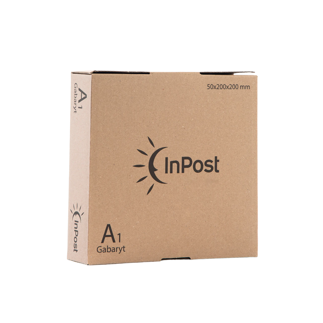 A1 Pudełko na zatrzask z automatycznym dnem, logo InPost