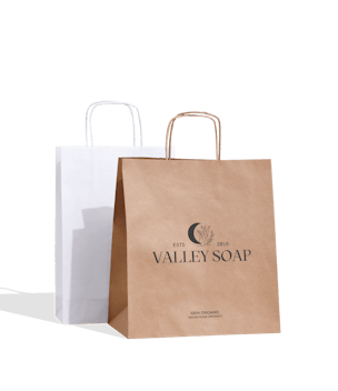 Papiertasche mit Aufdruck