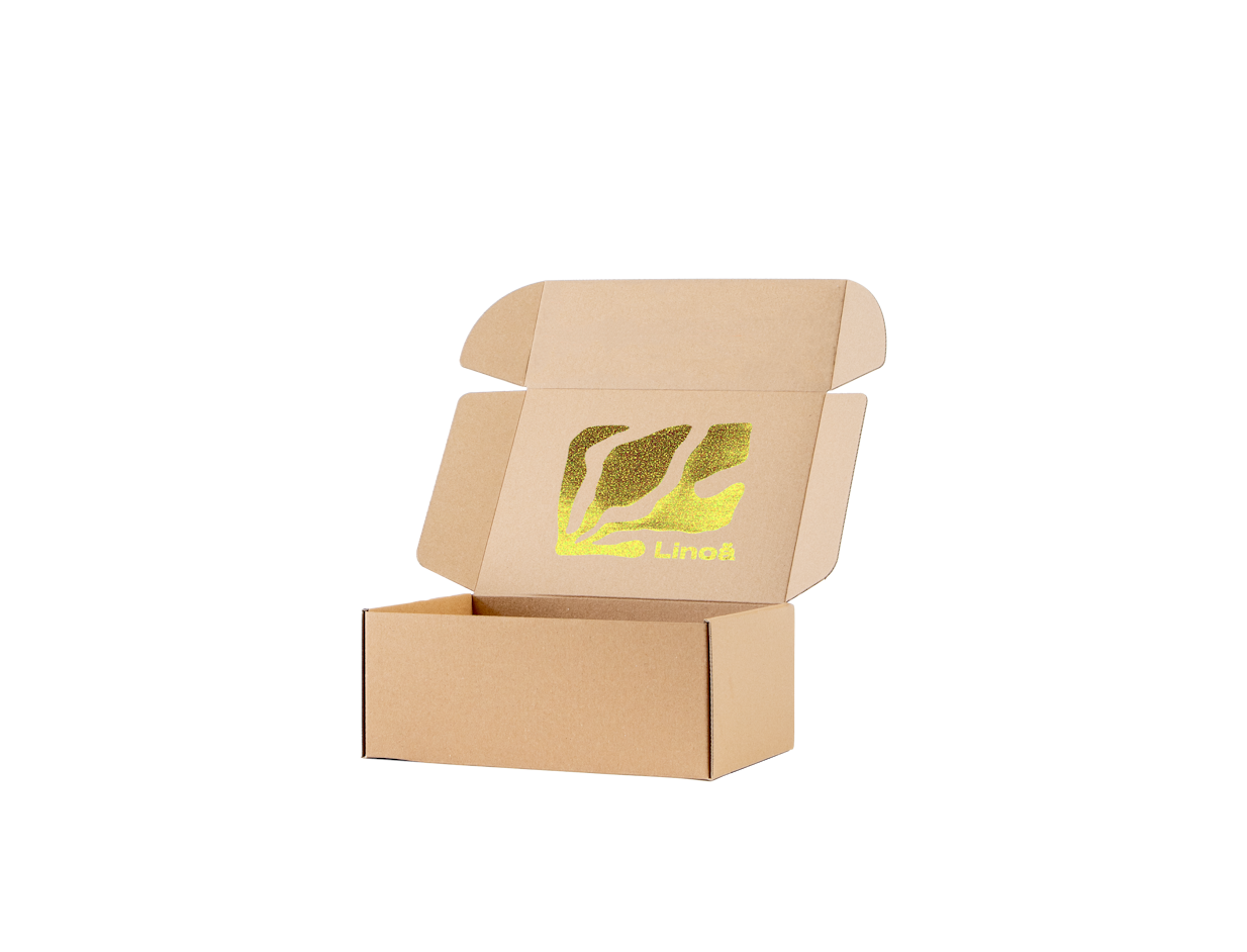 Caja de envío personalizada con estampación en caliente 1