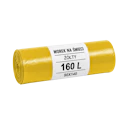 Bin Bags 160 L 90 x 140 cm yellow (10 pcs)
