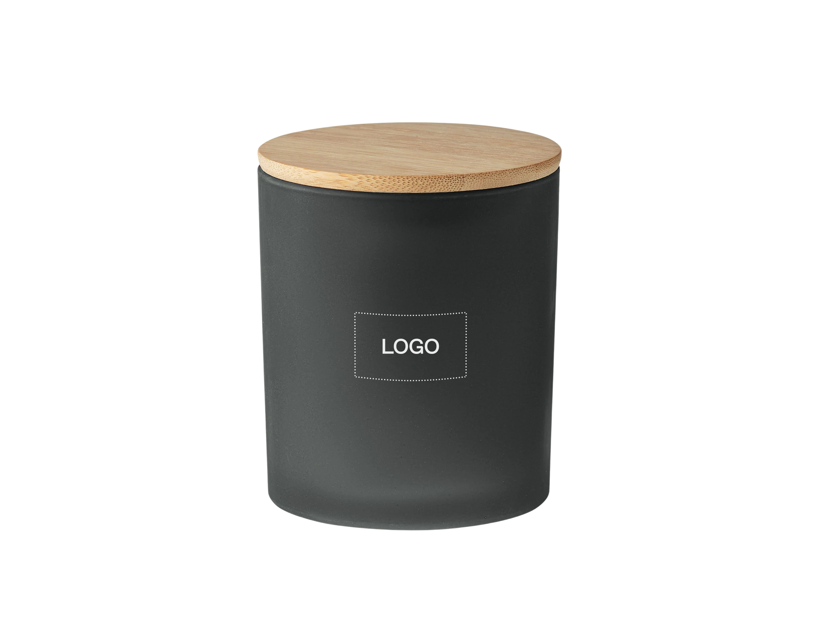 Custom Plant Based Wax Candle In Frosted Glass 280g