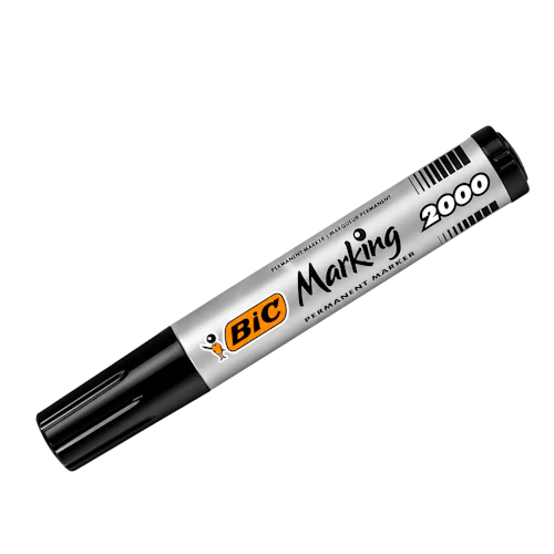 Marqueur permanent BIC 2000 pointe ronde 4.95 mm noir