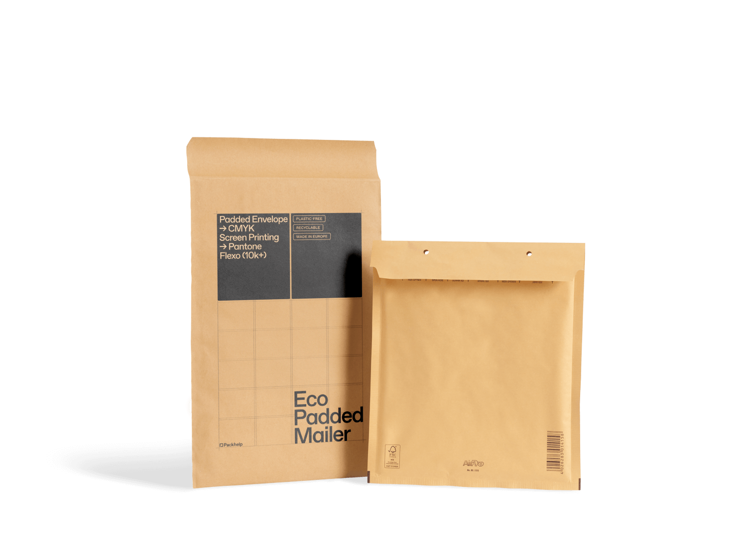 Papier Bulle Enveloppe 1-15000 #000 4x8 "EcoSwift" Kraft Bubble Padded Envelopes 5 X 8 ~ X Pneu 500 10 - Foto 5