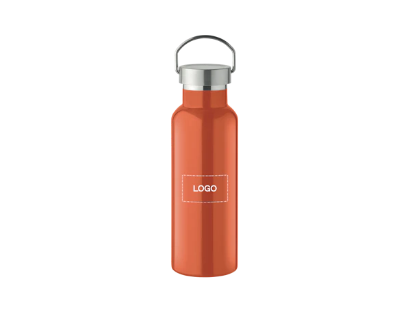 Bottiglia acciaio inox riciclato doppia parete 500ml personalizzata