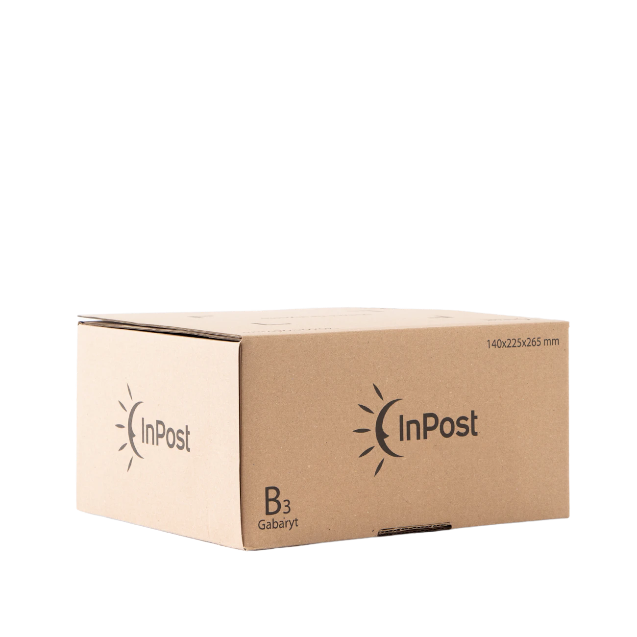 B3 Pudełko na zatrzask z automatycznym dnem, logo InPost