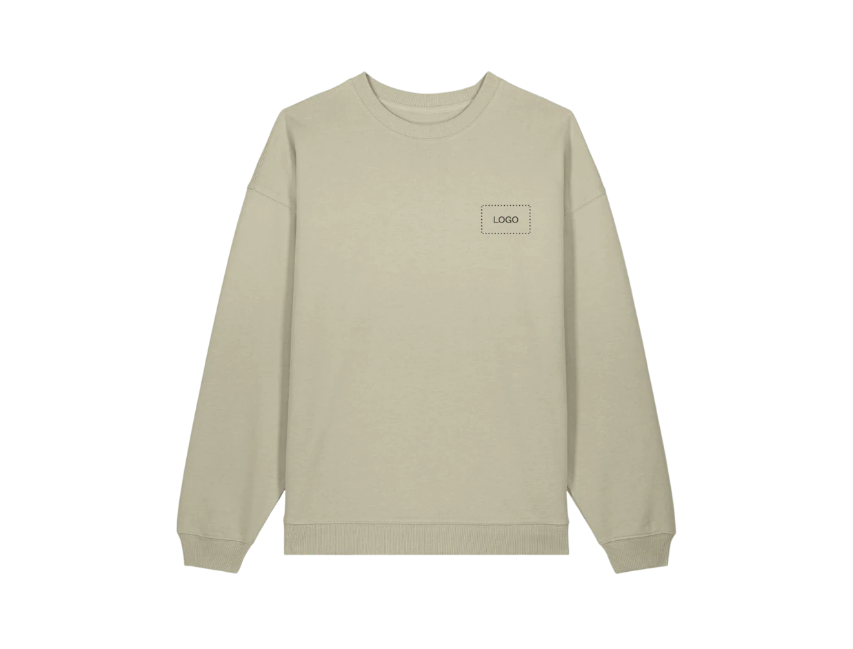 Custom Unisex Oversized Organic Cotton Sweatshirt 1