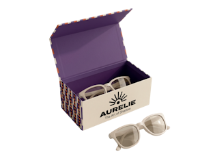 Boîte magnétique personnalisable pour lunettes