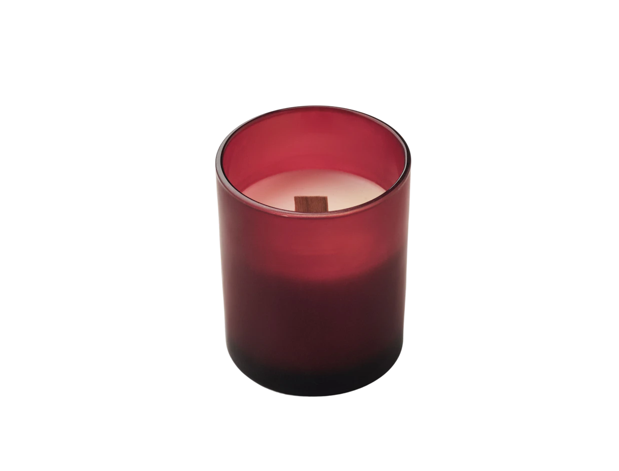 Individuelle Kerze aus pflanzlichem Wachs mit Holzdocht 80 g 2