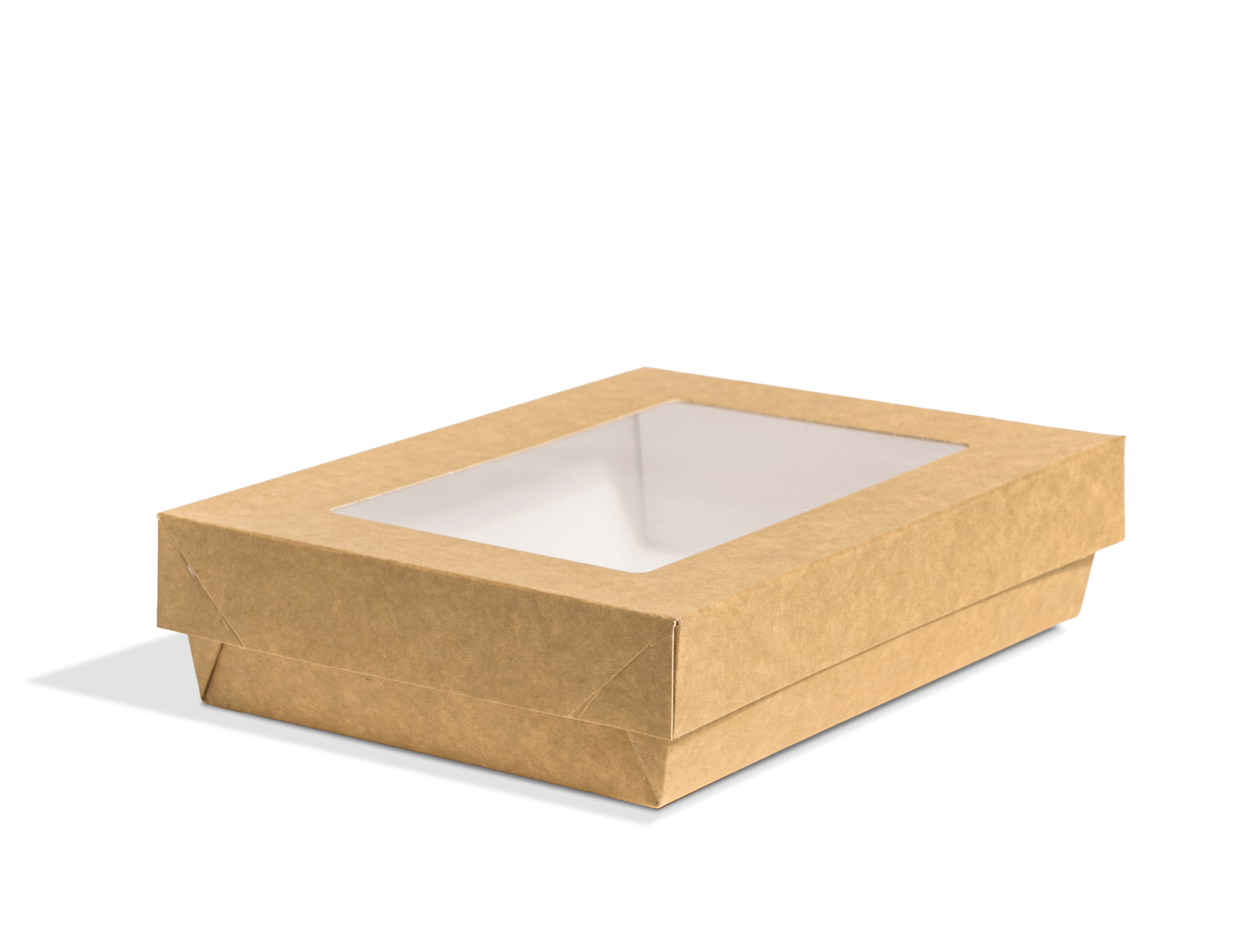 Paper Takeout Box with Window (Kraft)