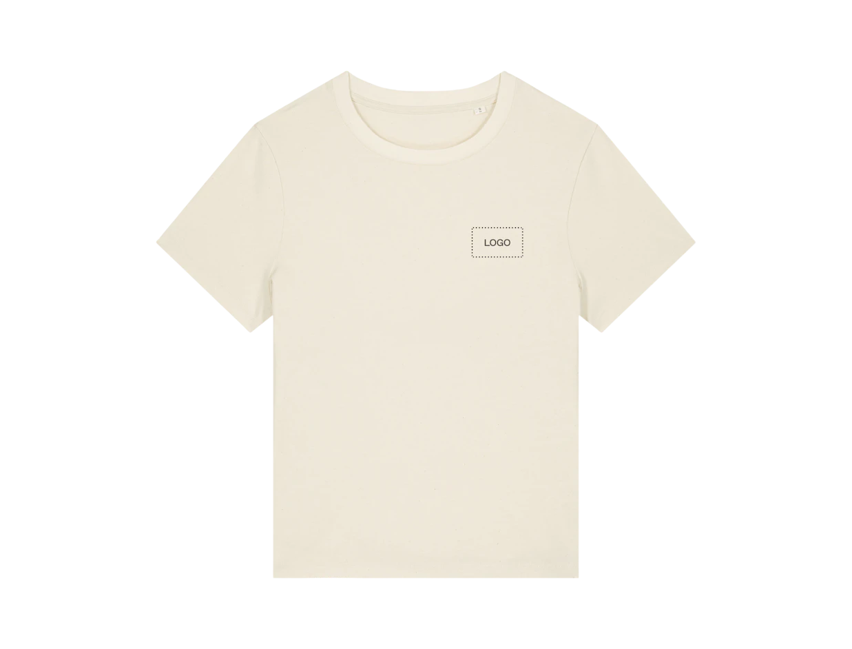 Individuelles Damen mittelschweres T-Shirt aus Bio-Baumwolle 1