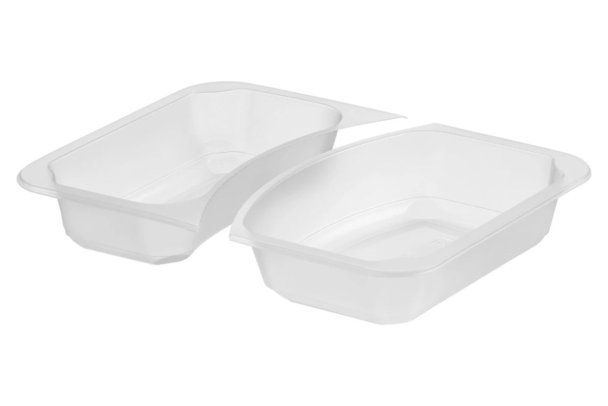 2-geteilte Lunchbox 227×178×40 mm PP 1