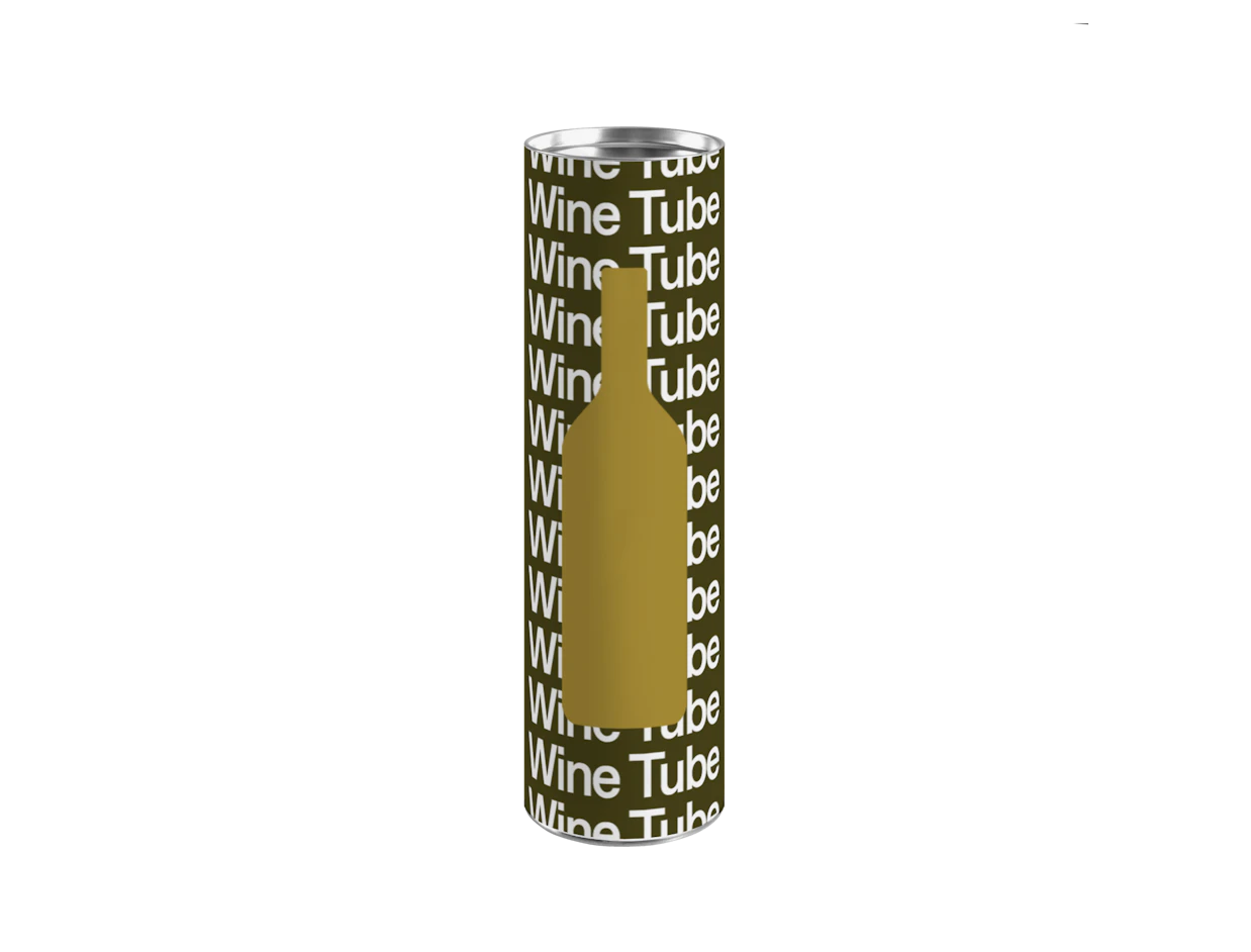 Boîte tube pour vin personnalisable 1