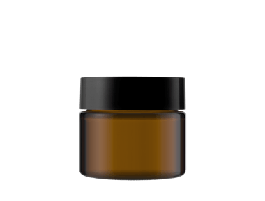 Barattolo in vetro da 50 ml con coperchio