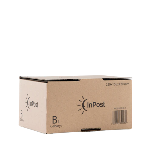 B1 Pudełko z automatycznym dnem 15.8×22×12cm Logo InPost