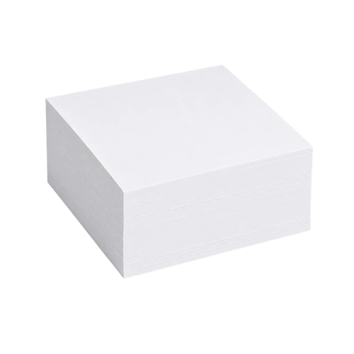 Bloc cube non collé blanc 8.5 x 8.5 cm 350 feuilles