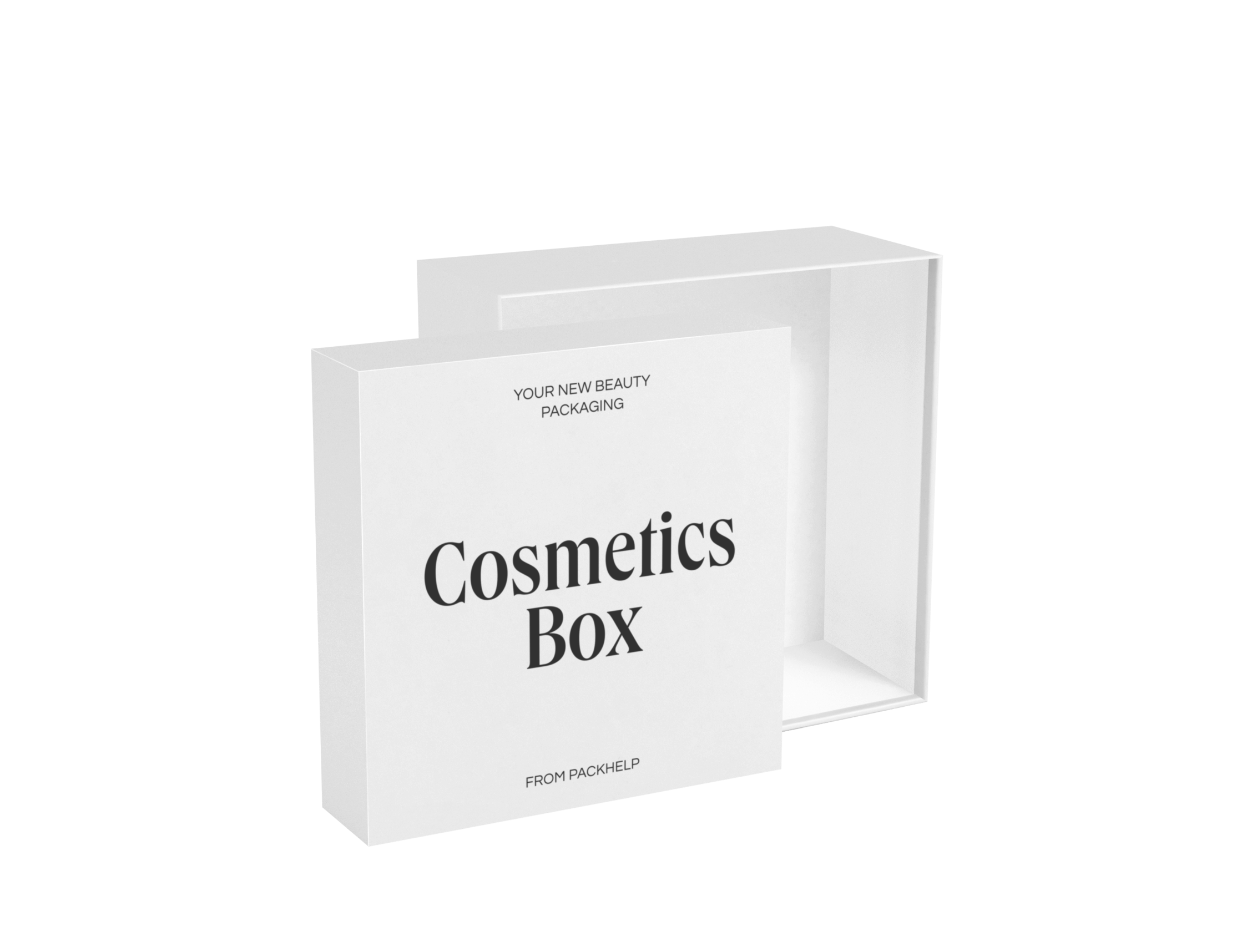 Caja de dos piezas para cosméticos