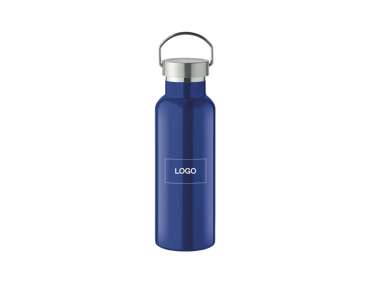 Bouteille double paroi en acier inoxydable recyclé 500ml personnalisée