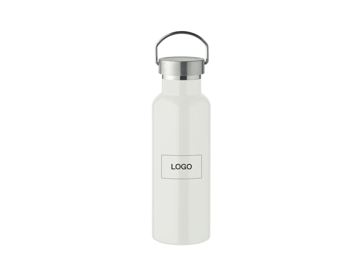Bottiglia acciaio inox riciclato doppia parete 500ml personalizzata