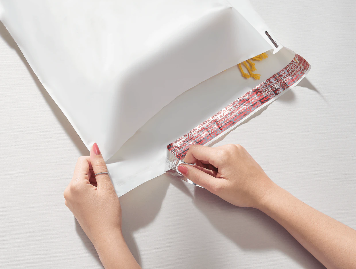 Individueller Biologisch abbaubarer Plastik-Versandbeutel zum Verpacken von Werbeartikeln 13