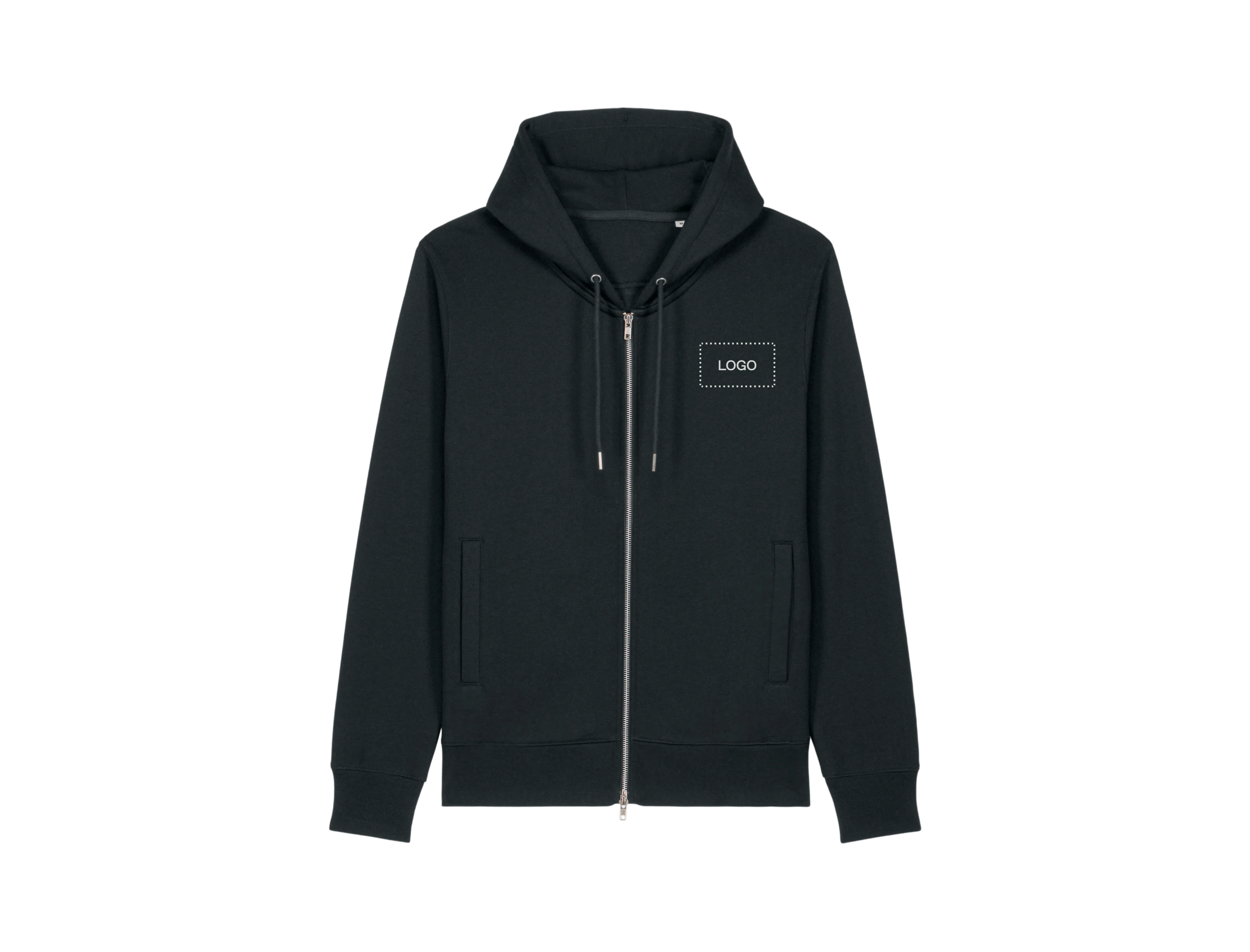Felpa con cappuccio donna cotone con zip personalizzata