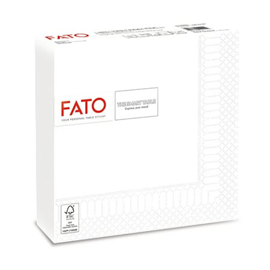 Servilletas, 3 capas, 40x40, blanco 1