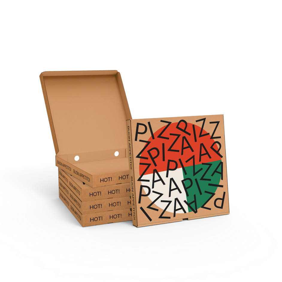 Karton na pizzę z nadrukiem 2