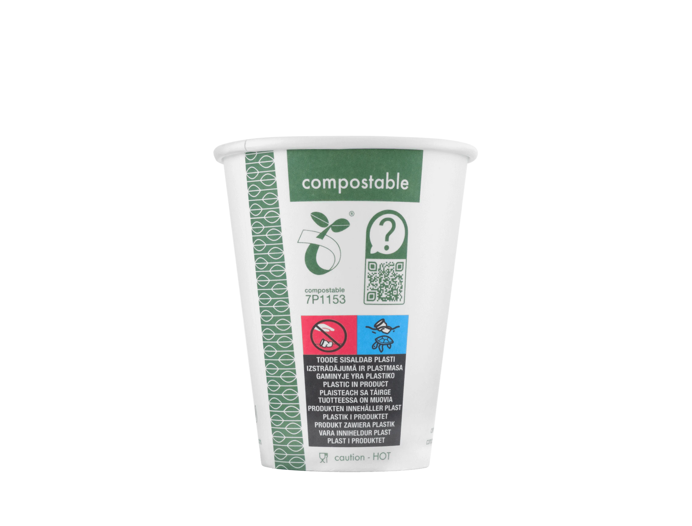 Plain Biodegradable Coffee Cup