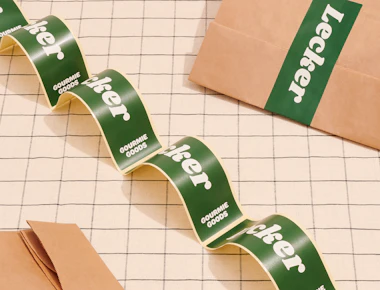 Étiquettes rectangulaires personnalisées pour identifier des objets publicitaires