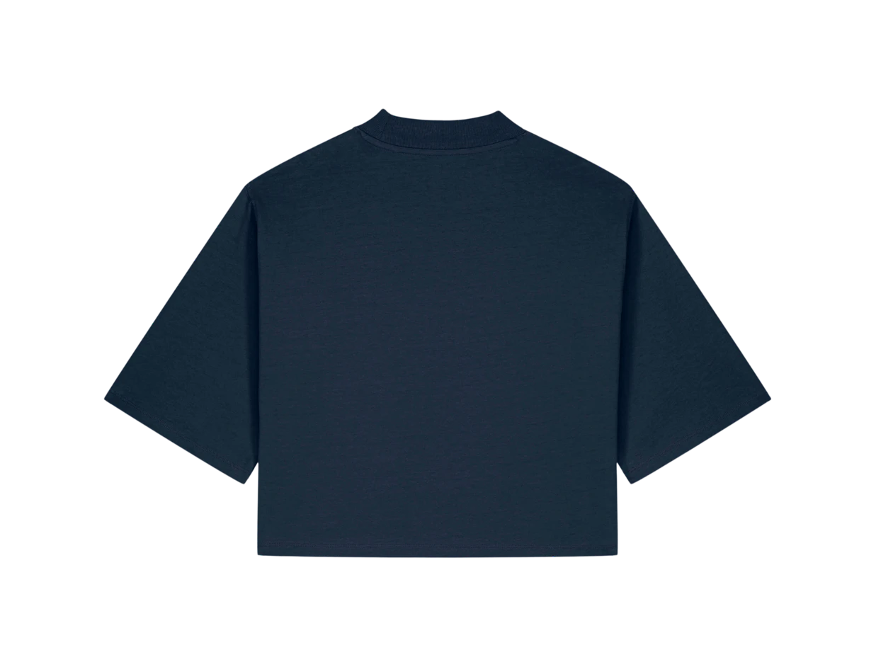 T-shirt femme en coton recyclé épais personnalisé 1