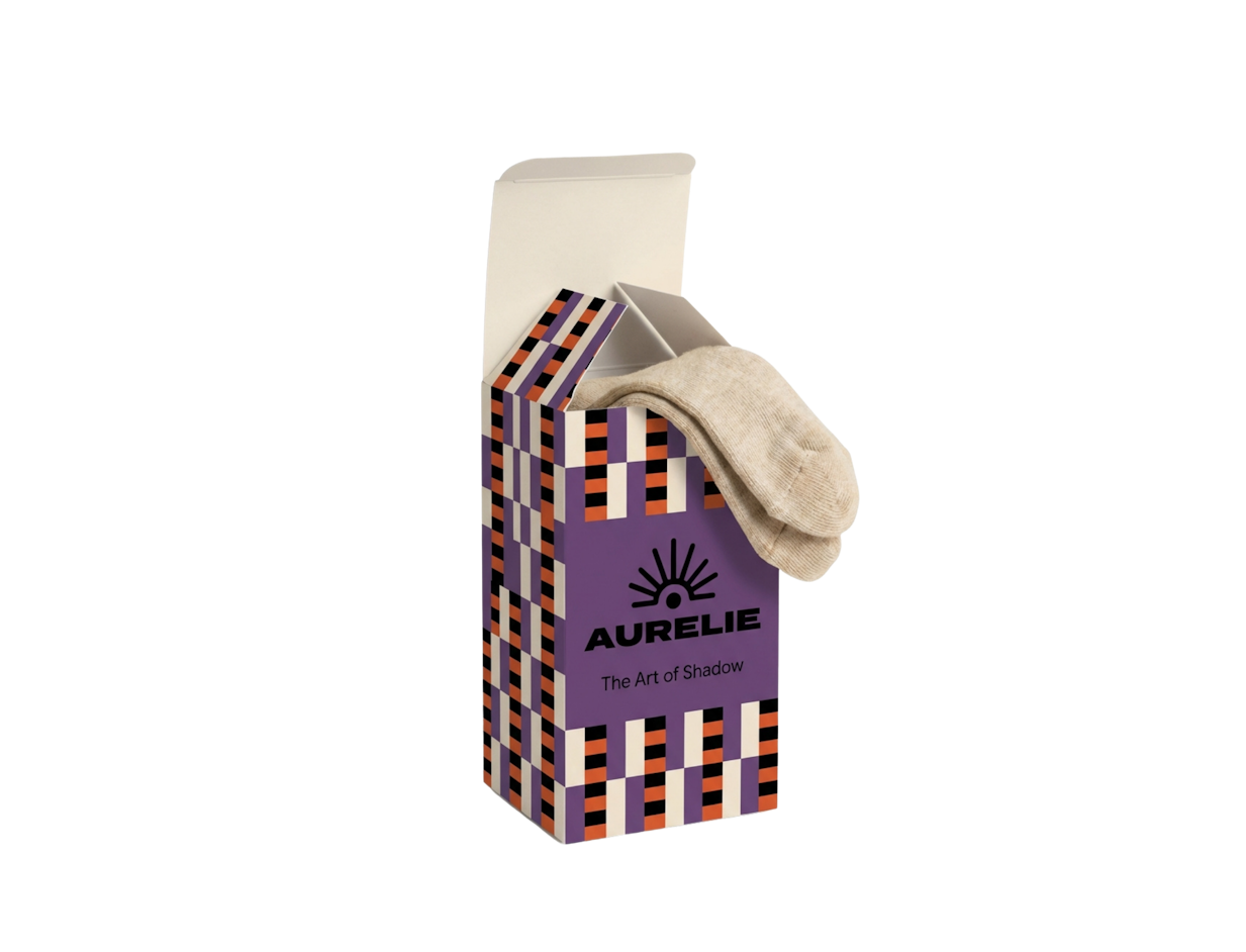 Boîte personnalisable avec fond encliquetable pour chaussettes 2