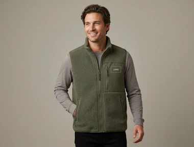 Gilet sherpa unisex personalizzato